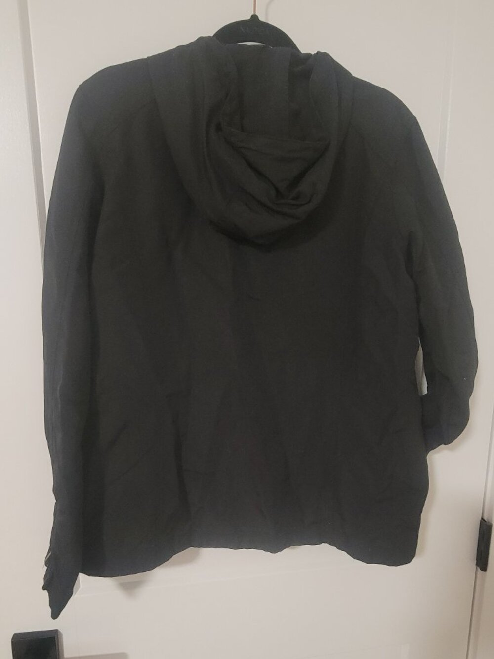 Eddie Bauer Black Utility Jacket - Weather Resistant - Size M - Canvas Texture - Picture 3 of 6
